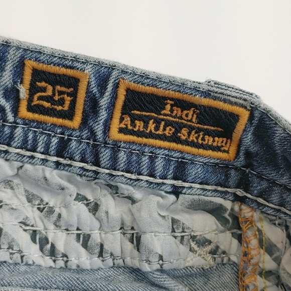 Rock Revival Indi Skinny Blue Jeans Size 25 - Picture 8 of 11
